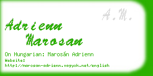 adrienn marosan business card